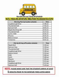 New Bus Schedule Wei Wai Kum First Nation