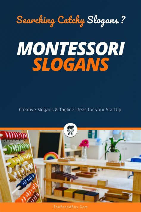 188 Best Montessori Slogans And Taglines Thebrandboy Com Artofit