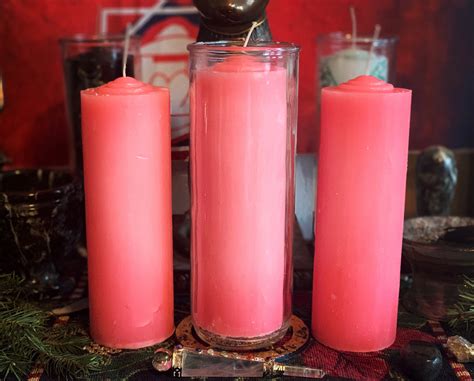Pink Pull Out Candle Glass Included Etsy