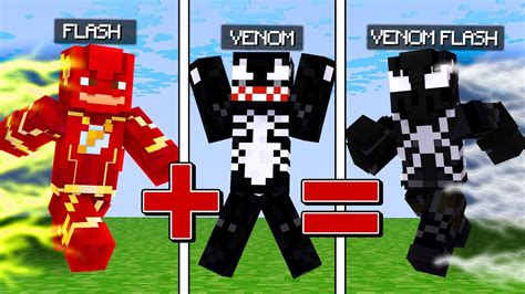 Novo Mod Do Flash Venom No Minecraft Incrível