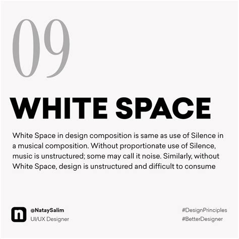 White Space Design Principle