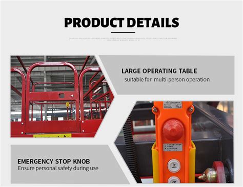 4m 1000kg Mobile Elevated Work Platform Hydraulic Scissor Lift Usa