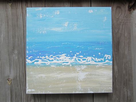 Abstract Ocean Surf Beach Original Painting Etsy