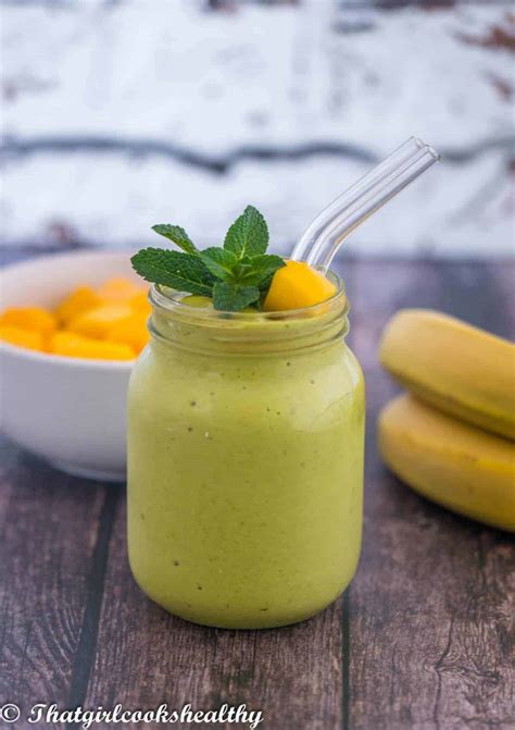Mango Spinach Smoothie That Girl Cooks Healthy