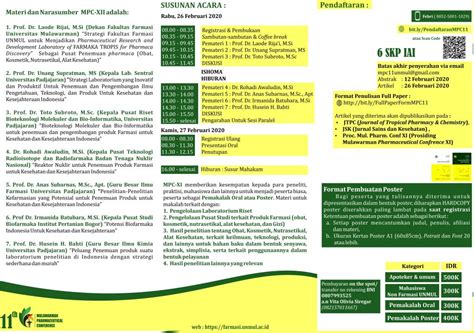 11th Mulawarman Pharmaceutical Conference – Fakultas Farmasi