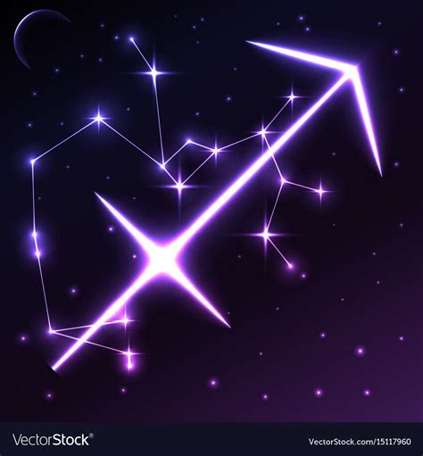 The Zodiac Sign Sagith In The Night Sky