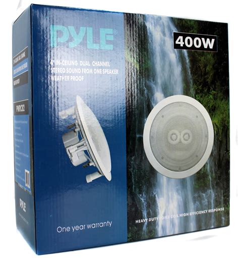 Pyle 400w 8 400w 2 Way Indooroutdoor Waterproof Ceiling Speaker 16