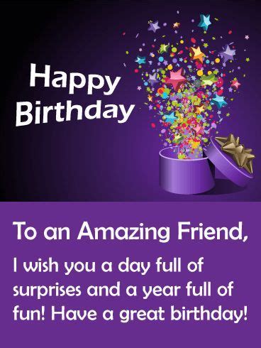 On this page you'll find lots of messages and quotes written to help these happy birthday friend messages range from beautifully crafted birthday wishes for best friends and friends you've known for a long time to. To An Amazing Friend, Happy Birthday Pictures, Photos, and ...