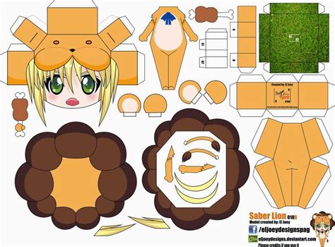 Papercraft Chibi Character Anime Paper Replica