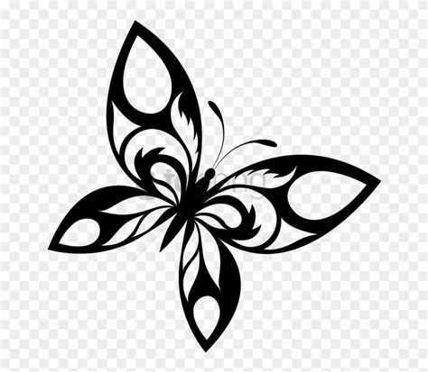 Free Png Flying Butterfly Tattoo Png Image With Transparent Butterflies Clip Art Black And