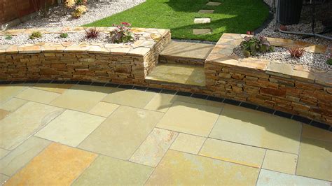 Yellow Limestone Patio By Flynn Landscpaes Limestone Patio Patio