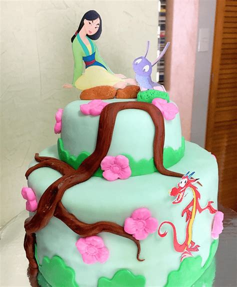 Mulan Birthday Cake Ideas Images Pictures