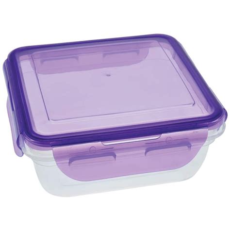 Sure Fresh Square Storage Containers With Clip Lock Lids 255 Oz