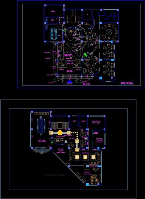 Office Building Interior Layout Dwg Block For Autocad • Designs Cad