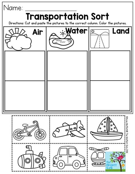 Free Printable Transportation Worksheets For Preschool