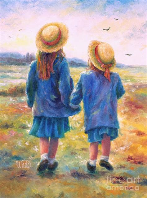 Two Sisters Painting By Vickie Wade Pixels