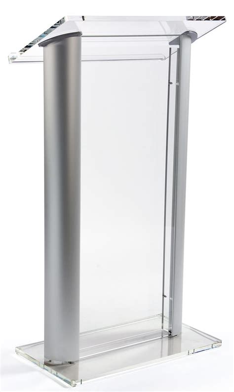Aluminum And Acrylic Lectern Modern Design With Book Lip