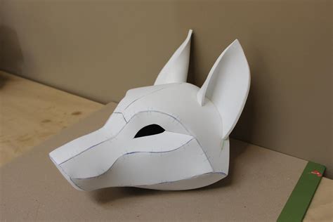 Kistune Fox Mask Digital Pattern For Eva Foam Video Tutorial Etsy