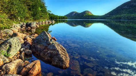 Acadia National Park Maine Jordan Pond Wallpaper Hd