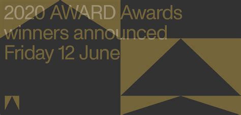 New 2020 Award Awards Dates Confirmed News Award