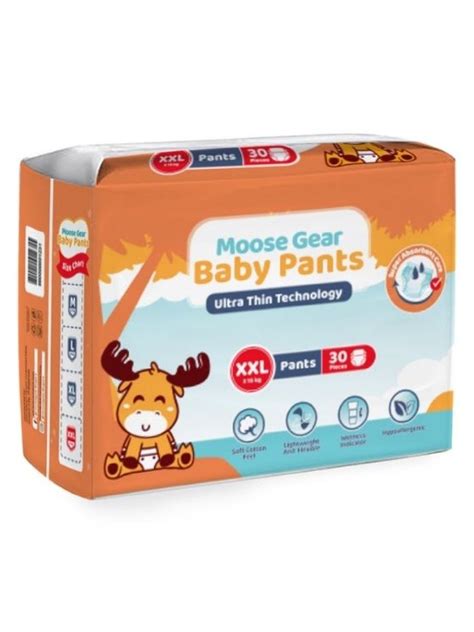 Moose Gear Baby Pants Diapers Xxl 30 Pcs Edamama