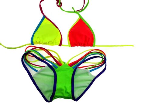 2015 new style bikini swimwear women colorful string sexy bathing suits good quality swimsuit in