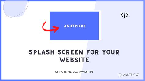 How To Create Splash Screens For Your Website Splash Screen Using Html Css