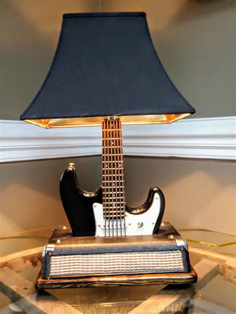 Guitar Table Lamp Repurposed Musical Instrument Lamp Etsy