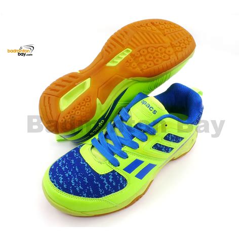 Apacs Cushion Power 073 Neon Greenblue Badminton Shoes