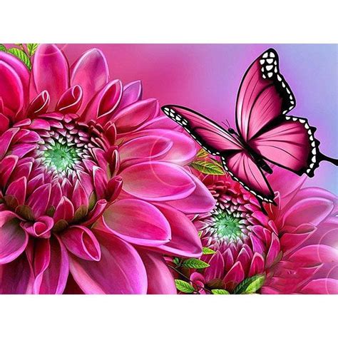 5d Diy Poured Glue Diamond Painting Kits Butterfly Animal Etsy