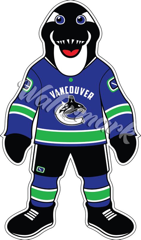 canucks mascot vancouver canucks fin mascot bobblehead collectible bobbleheads by kollectico