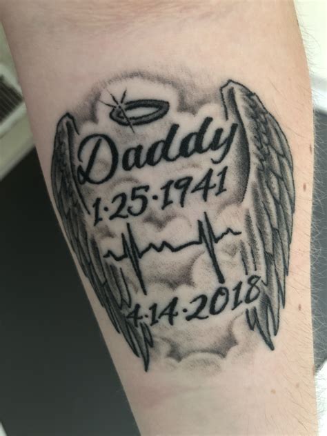 My Memory Tattoo With My Dads Heart Rhythm Before He Passed Heart