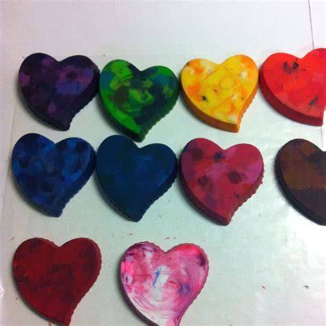 My Latest Crafting Endeavor Homemade Heart Shaped Crayons Crayon