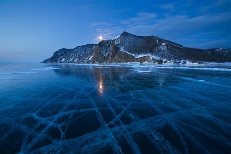 Frozen Lake Baikal Siberia Russia Rmostbeautiful