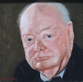 Portrait of Sir Winston Leonard Spencer Churchill, (1874–1965 ...