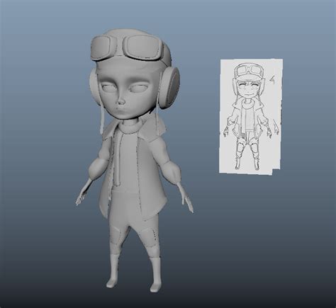 Artstation 3d Character Modeling In Maya