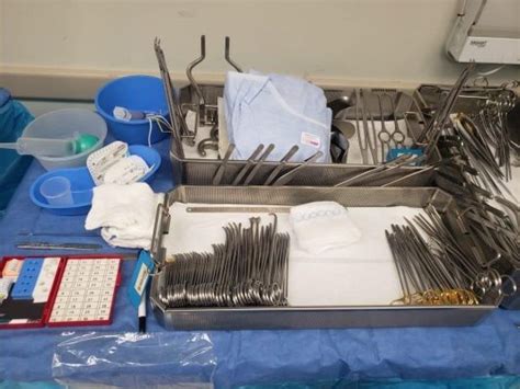 Cstsetup Back Table And Mayo Stand Surgery Setups For Surg Techs