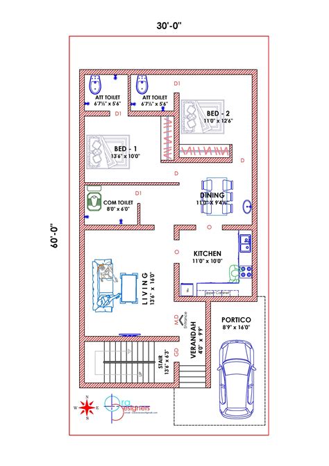 South Facing House Plans Good Colors For Rooms