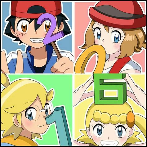 Ash Ketchum And His Kalos Friends ♡ I Give Good Credit To Whoever Made This 👏 Pokemon