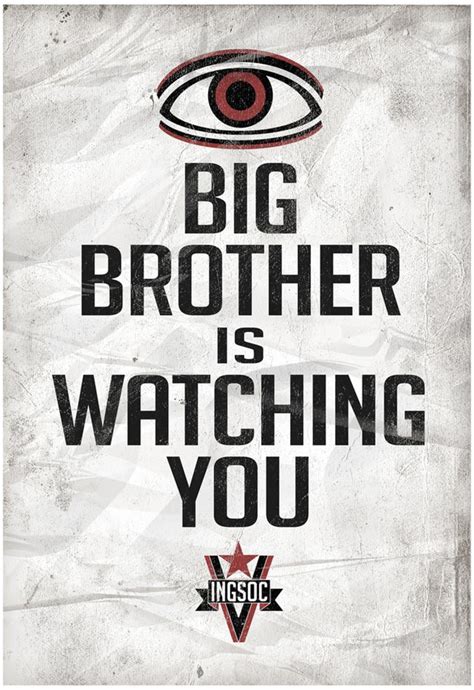 Big Brother Is Watching You 1984 Poster 13x19 Sold By Artcom