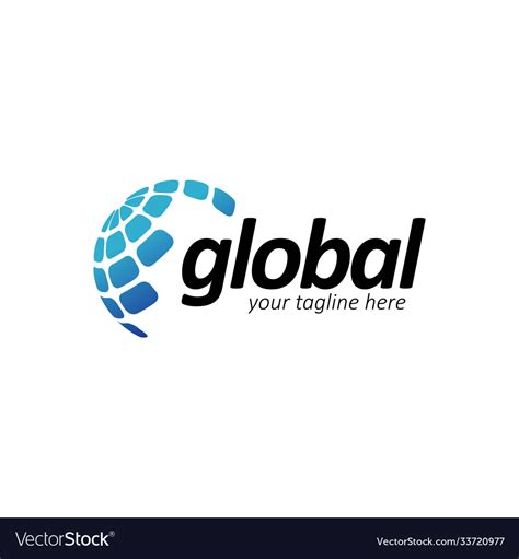 World Global Logo Design Templatecreative Vector Image