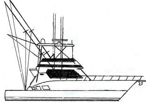 Fishing Boat Line Drawing Free Download On Clipartmag