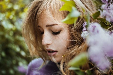 Wallpaper X Px Brunette Face Freckles Women Outdoors