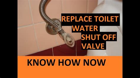 Toilet Water Shut Off Valve Replacement Youtube