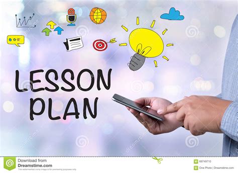LESSON PLAN stock photo. Image of management, expert - 69749710
