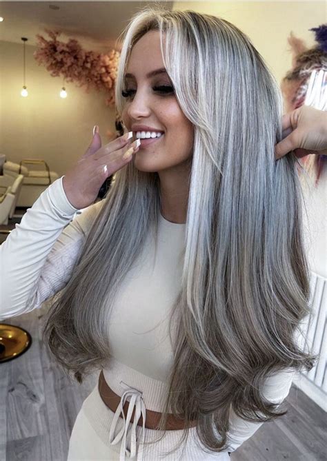 Ash Blonde Hair Balayage Blonde Hair With Roots Silver Blonde Hair Dark Hair With Highlights