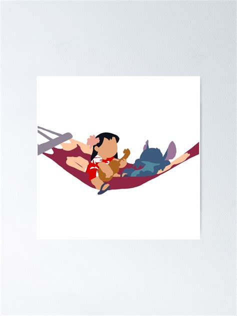 Lilo And Stitch Hammock Poster By Chloejohnsvn Redbubble