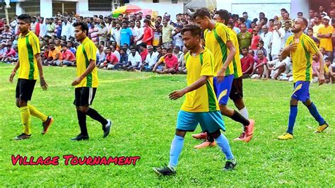 ⚽ football skills in village team tournament desi football khela youtube