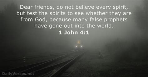 1 John 41 1 John False Prophets 1 John 4
