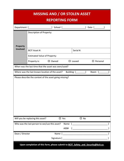 FREE 14+ Missing Report Forms in MS Word | PDF